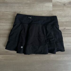 Lululemon Pace Rival Skirt in Black Size 2 Regular Length